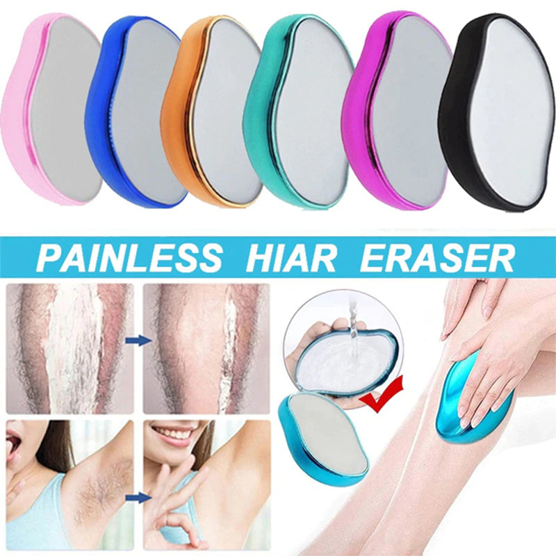 Hot Crystal Physical Hair Removal Eraser Glass Hair Remover Painless Epilator Easy Cleaning Reusable Body Care Depilation Tool